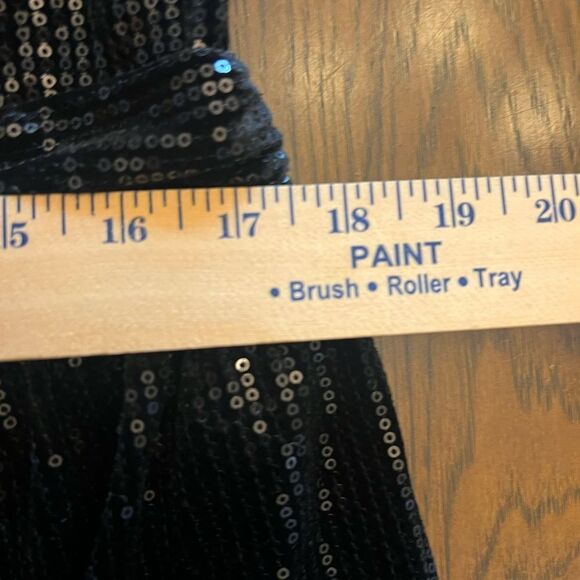 Pretty Little Thing Black Sequin Strapless Romper. Size 12. - Picture 3 of 6